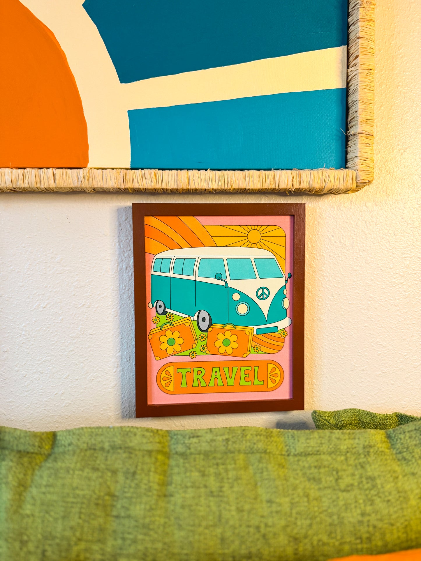 Peaceful Travel Van Metal Sign | Willow Terra Studio