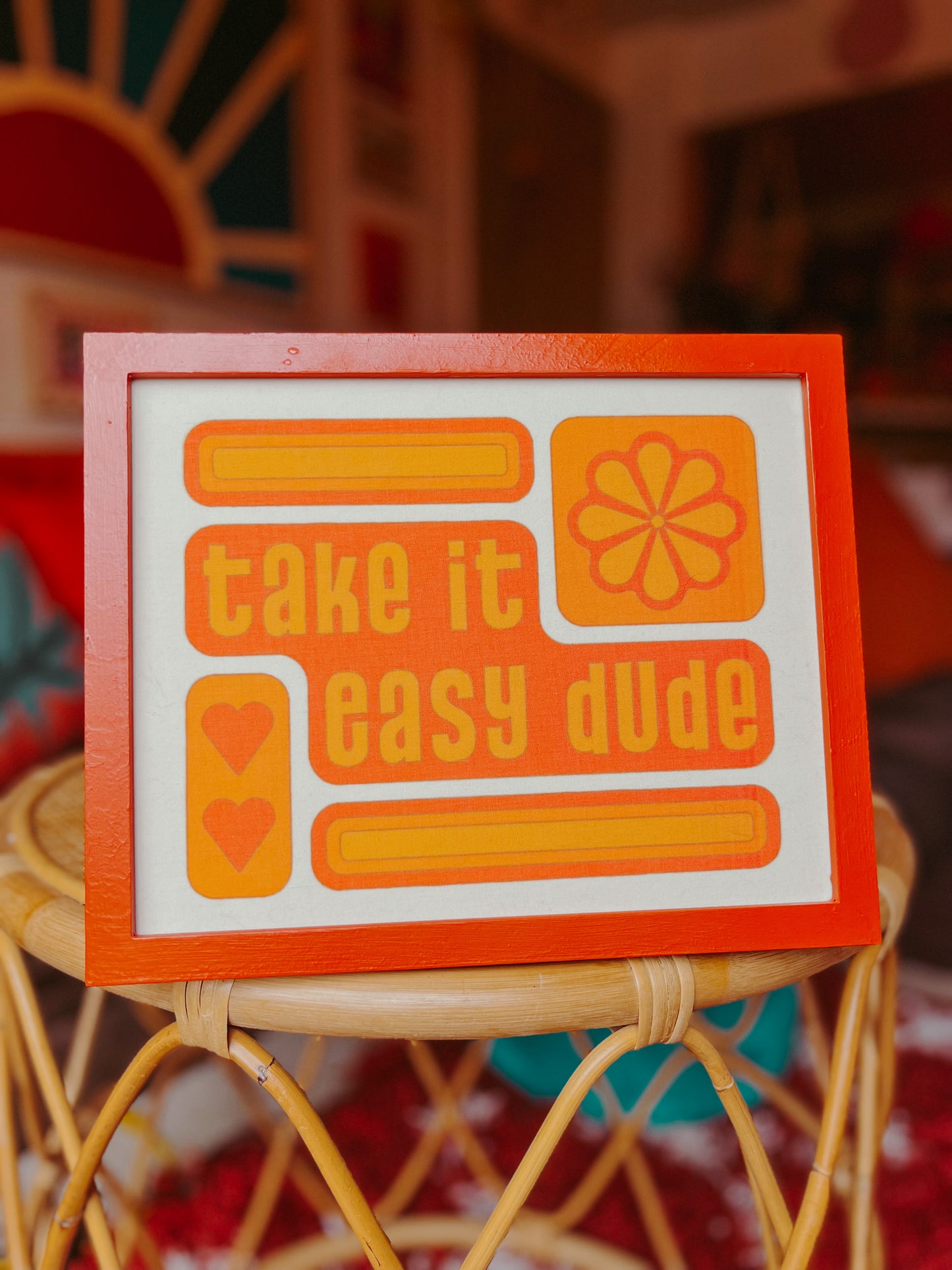 Take It Easy Dude Print - Warm